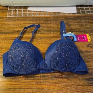 Maidenform Navy Push Up Wonder Bra Navy